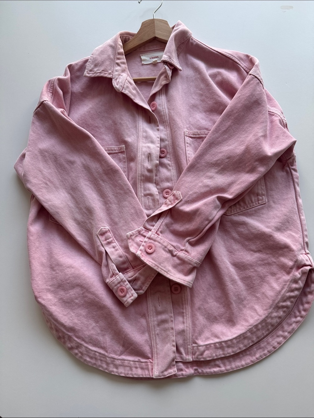 Xirena Pink Button-Up Shirt